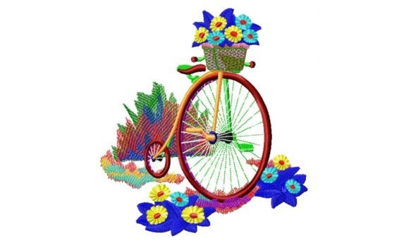 Bicycle Embroidery: A Sweet Accent for Handmade Gifts