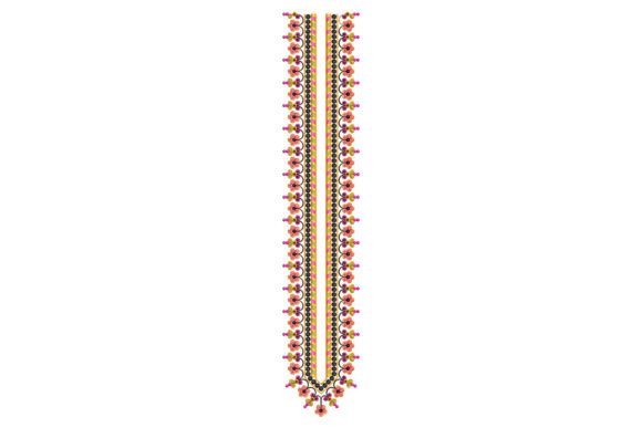 Floral Neckline: A Chic Embroidery Design for Elegant Gifts