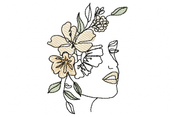 Flowers Face: A Designer's Take on This Whimsical Embroidery Motif