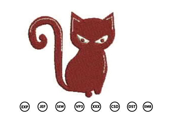 Halloween Cat: A Designer's Take on Spooky Stitching