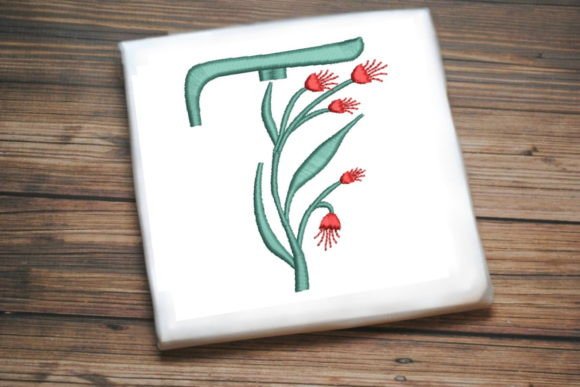 Review: Floral Monogram Letter T for Custom Embroidery