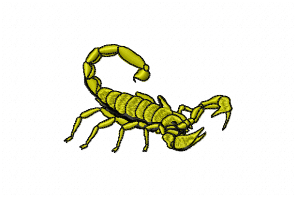 Scorpion: A Bold Embroidery Design for Unique Gifts